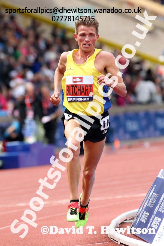 Mens 5000 metres, British Championships, Birmingham. Photo: David T. Hewitson/Sports for All Pics